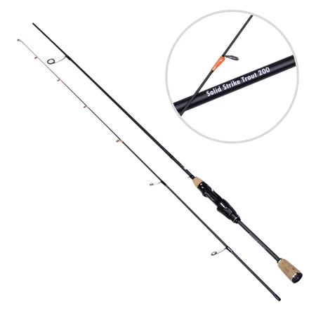 Ultra Light Forellen Gummiköder Rute Solid Tip UL Strike Forellenrute 0,5-3g 200cm