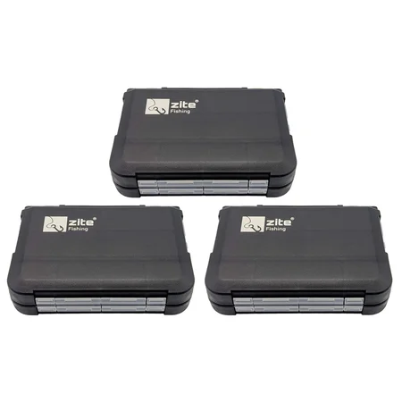 Zite Fishing Pocket Sorting Box Set 13,2 x 9,7 x 3,4 cm 3 STK je 16 Fächern einzeln verschließbar 