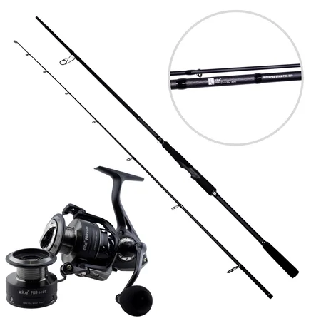 Zite Fishing Inzite Pro Stick Pike 255cm 30-85g Hechtrute mit Spinning Reel Pro 4000 Angelrolle 8+1
