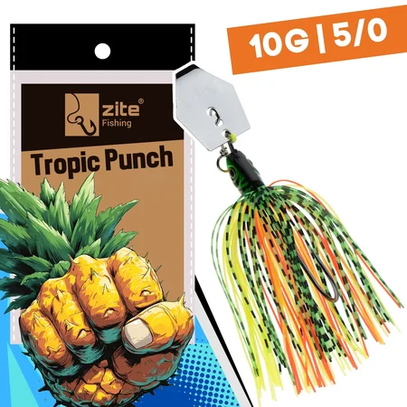 Inzite Blader Bladed Jig 10 g – Haken 5/0 – Tropic Punch – Starke Vibration & Trailerfähig