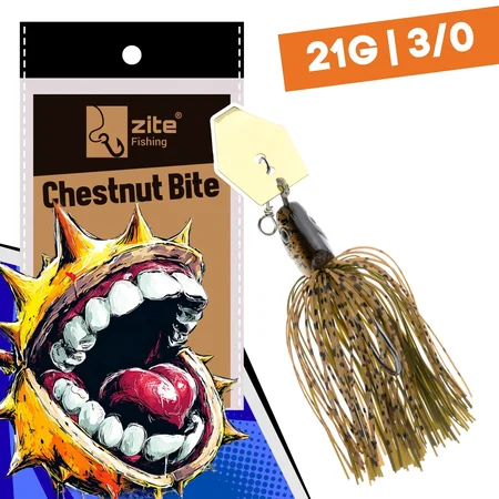  Inzite Blader Bladed Jig 21 g – Haken 3/0 – Chestnut Bite – Starke Vibration & Trailerfähig