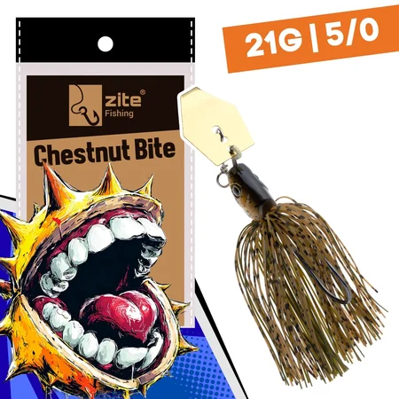 Inzite Blader Bladed Jig 21g – Haken 5/0 – Chestnut Bite – Starke Vibration & Trailerfähig
