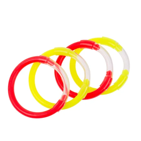 Zite Fishing Bissanzeiger Ringe Rot/Gelb – 4er Set –  Aal Karpfen Nachtangeln