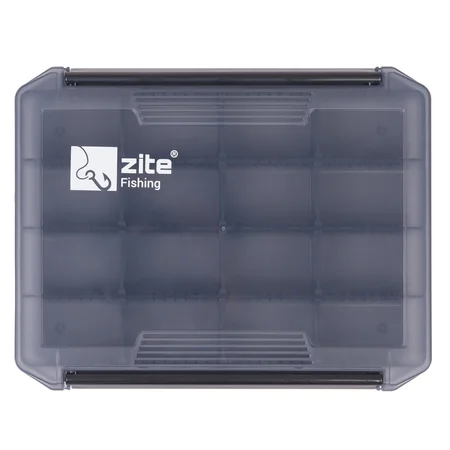 Tackle Box 20,5 x 15,5 x 3,5 cm – Transparente Köderbox mit variablen Trennwänden & abnehmbarem Deckel