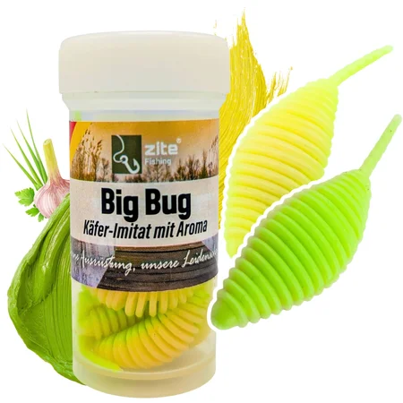Big Bug Matcha Latte Knoblauch 50 mm 8 Stück Käfer Imitat Forellenköder Zite Fishing