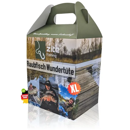 Wundertüte Raubfisch XL – Raubfisch Angelzubehör Überraschungsbox Anglergeschenk