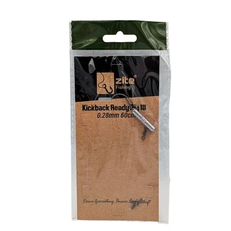 Zite Fishing Kickback Ready Rig S – Hakengröße #1 mit 7g Stabblei – Finesse-Montage für Zander & Barsch