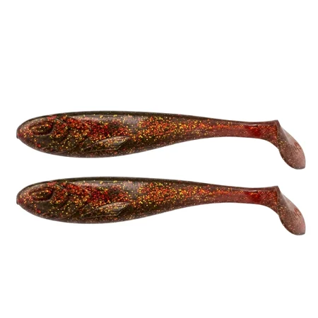 Zite Fishing Gummifisch Inzite Flanker Goldy Oil 23,5 cm - Großhecht Köder im 2er Pack