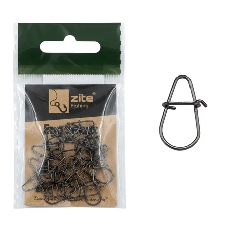 Zite Fishing Egg Snaps Gr. 2# – 25 kg Tragkraft, 30 Stück Schnellverschluss-Karabiner für Spinnfischen auf Hecht, Zander