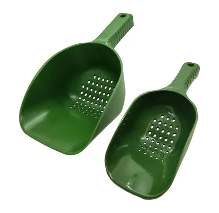 Zite Fishing Futterschaufel-Set – 2 Baiting Spoons mit perforierten Boden für Karpfenangeln 