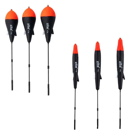 Zite Fishing Schlepp-Posen 6er Set – Rund & Slim 2g/3g/4g Forellenposen