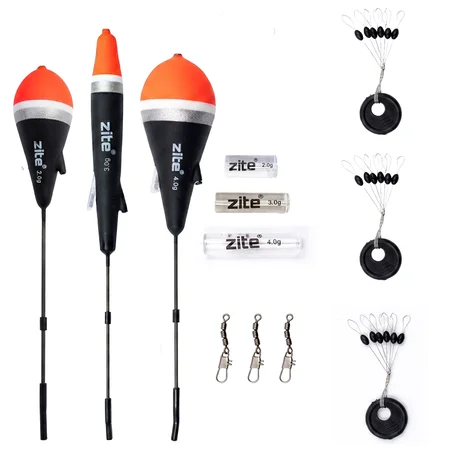 Zite Fishing Schlepp-Posen 3er Set 2g 3g 4g – Forelle & Hecht Laufposen Schleppangeln