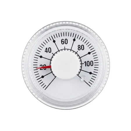 Zite Fishing Ersatzthermometer für Tischräucherofen - Analoge Anzeige von 20-100°C für Temperaturkontrolle beim Räuchern