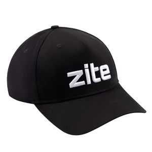 Zite Fishing Cappy Mütze Bestickt, Schwarz & Verstellbar