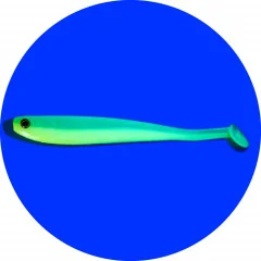 Inzite Shad Zander Gummiköder 12 cm 5 Stück Tüte Lime Bomb - UV-Aktiv