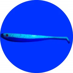 Inzite Shad Gummifisch Zander Angeln 5 Stück 12cm Green Tomato - UV-Aktiv