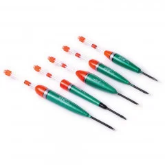 Zite Fishing Knicklicht-Pose-Set 5 Stück (3g, 3g, 4g, 6g, 6g) Ideal zum Nachtangeln Angelzubehör - 5 verschiedene Posen