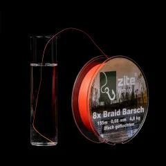 Zite Fishing 2+1 Set 8x geflochtene Schnur Barsch Hecht Zander 155 m - Geringe Abfärbungsquote