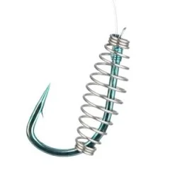 Teighaken Forellenteig Vorfachhaken - 10 gebundene Haken 200 cm 0,18 mm - Größe 12 - Zite Fishing - Perfekt präsentierter Forellenteig