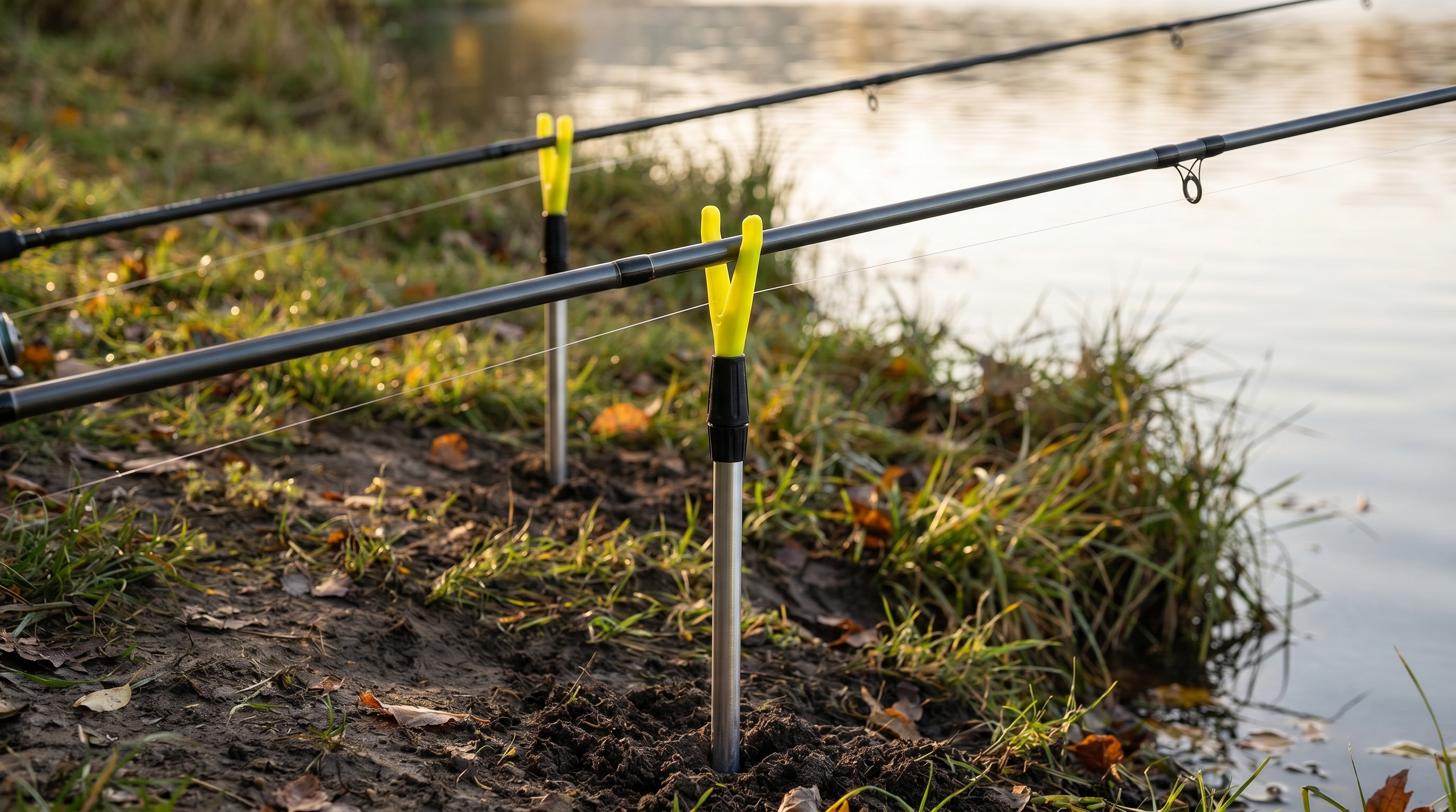 Teleskop-Rutenhalter 75–135 cm – Aluminium, V-Auflage mit Schnurlaufkerbe Zite Fishing  - Vielseitig am Ufer
