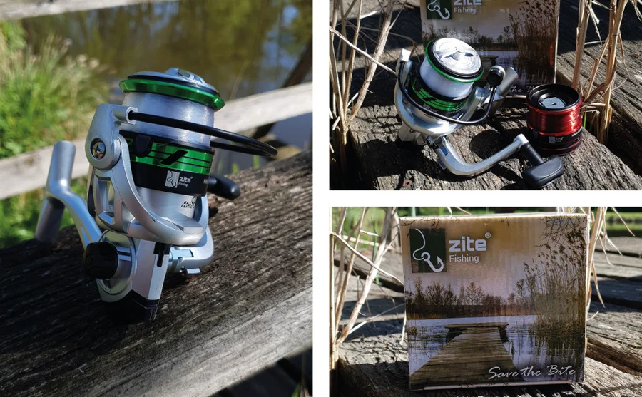 Stationärrolle Forellenrolle mit Schnur bespult 3 für 2 Zite Fishing - Unsere Stationärrolle im Outdoor-Einsatz