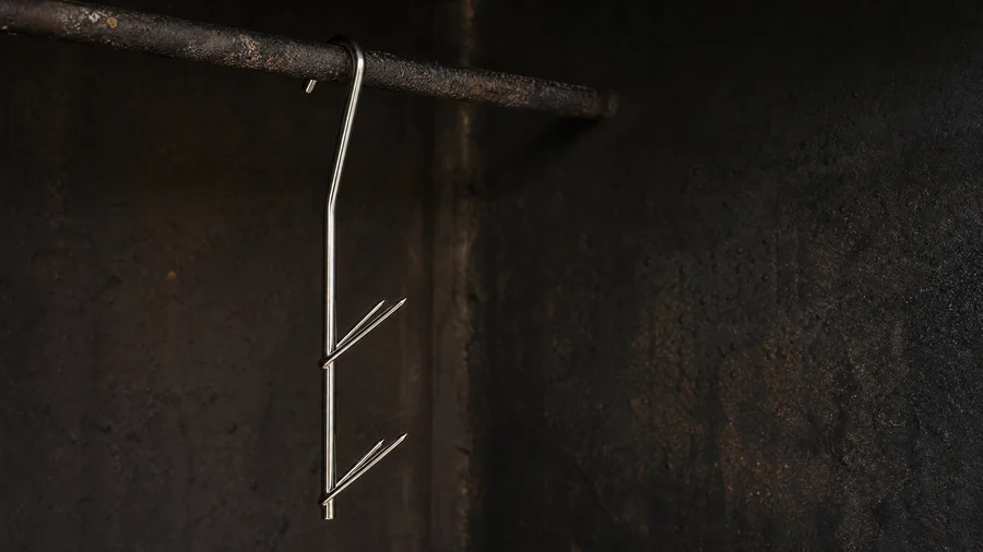 V-Räucherhaken Set Fische Räuchern Stainless Steel Räucherofen 18 Stück Zite Fishing - Stabiler Halt 
