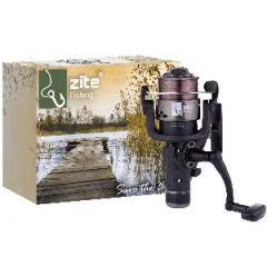 Zite Fishing 2x Teleskoprute 2,70 m + 2x Freilaufrolle bespult + Rutentasche 1 m - Angelrollen mit Schnur bespult