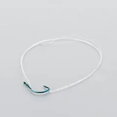 Zite Fishing 30x Haken mit Schnur Forelle Gr. 10 Vorfachhaken gebunden mit monofiler Schnur - Spitze und stabile Haken