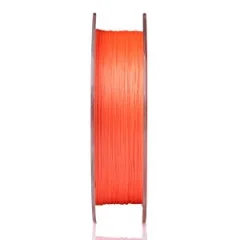 Zite Fishing Vorfachschnur Hecht 0,70mm + 8fach geflochtene Schnur Hecht + Snaps 2# - Angelschnur orange