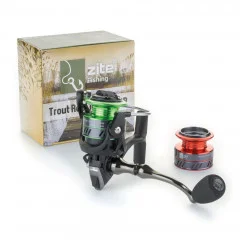 Zite Fishing Ultra Light Set 190cm Forellen-Rute mit UL Angel-Rolle, 8fach geflochtener Schnur und viel Angel-Zubehör - Ultra Light Spinnrolle 1000 3+1BB