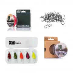 Zite Fishing Ultra Light Set 190cm Forellen-Rute mit UL Angel-Rolle, 8fach geflochtener Schnur und viel Angel-Zubehör - Viel Angelzubehör enthalten