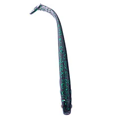 Gummifisch Zanderangeln 5 Stück Gummiköder Inzite Shad 12cm Black Vibe - Praktische Rückentasche