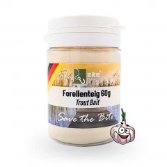 Zite Fishing Forellenteig 60g Trout Bait als Forellenköder Knoblauch weiß - Starkes Knoblaucharoma