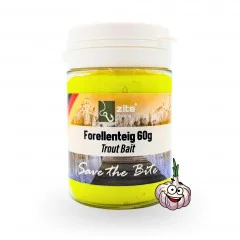 Zite Fishing Forellenpaste 60g Trout Bait als Forellenköder Knoblauch gelb - Starkes Knoblaucharoma