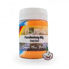 Zite Fishing Forellenteig Regenbogen orange 60 g Trout Bait Forellenpaste mit Knoblaucharoma - Starkes Knoblaucharoma