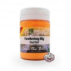 Zite Fishing Forellenteig Orange 60 g Trout Bait Forellenpaste mit Knoblaucharoma - Starkes Knoblaucharoma