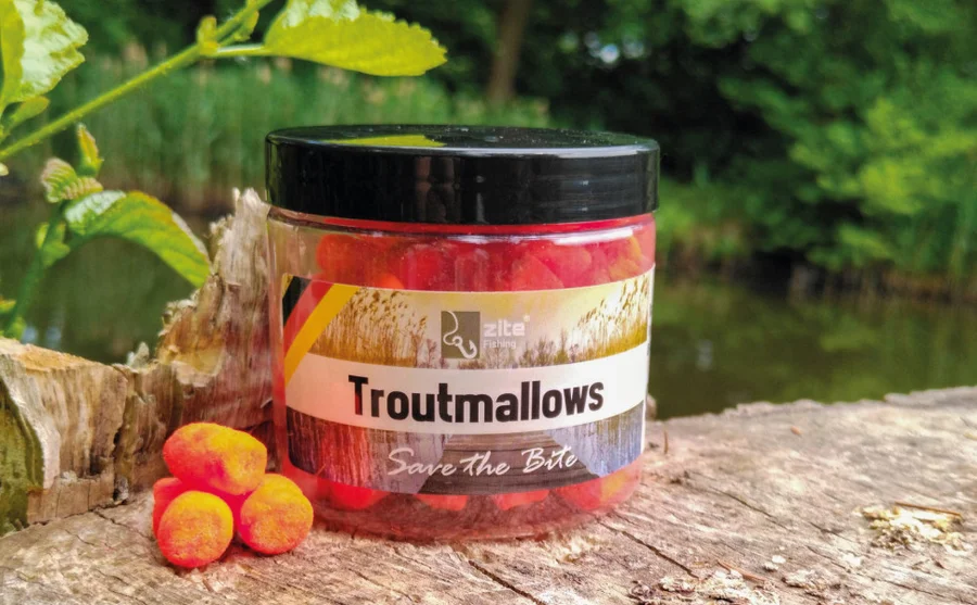 Forellen Marshmallows Käse Orange 40g Troutmallows Zite Fishing - Unsere Troutmallows im Outdoor-Einsatz!