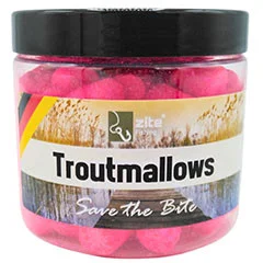 Troutmallows Angelköder Forelle Pink Krabben-Aroma 40 g Zite Fishing - Praktisch verpackt!