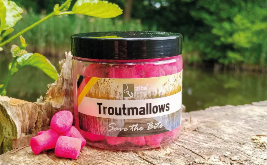Troutmallows Angelköder Forelle Pink Krabben-Aroma 40 g Zite Fishing - Unsere Troutmallows im Outdoor-Einsatz!