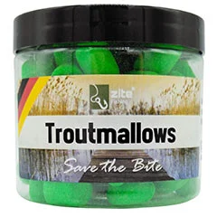 Marshmallow Köder Angeln Troutmallows grüner Apfel 40 g Zite Fishing - Praktisch verpackt!