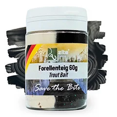 Forellenteig Special Edition Lakritz schwarz/weiß 60 g Forellenpaste Zite Fishing - Wilde Aromen