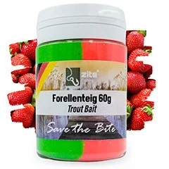 Forellenteig Special Edition Erdbeere rot/grün 60 g Trout Bait Zite Fishing - Verlockend neue Aromen