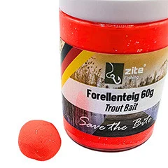 Forellenteig Special Edition Erdbeere rot/grün 60 g Trout Bait Zite Fishing - Perfekt für Schleppmontagen