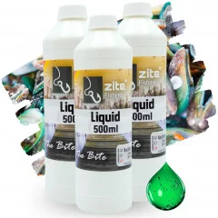 Zite Fishing Flüssigaroma 500 ml Muschel 3 Stück - naturreines Karpfen Liquid - Universell einsetzbar - Für die meisten Angelarten geeignet
