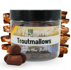Troutmallows Angelköder Forelle Braun Fisch-Aroma 40 g Zite Fishing - Praktisch verpackt!