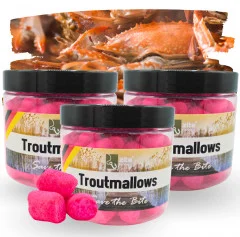 Zite Fishing Troutmallows-Set Krabbe pink 3x40g Forellenköder - 3 praktische Dosen mit jeweils 40g