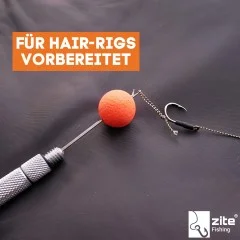 Zite Fishing Karpfen-Rigs Größe 6 Vorfach Set Gebunden 4 Stück - Optimiert für Haarmontagen