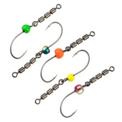 Rotorhaken mit Tungstenperle Rotate Rig Hooks Gr. 6 fürs Forellen-Angeln Zite Fishing - Schnurdrall verhindern!