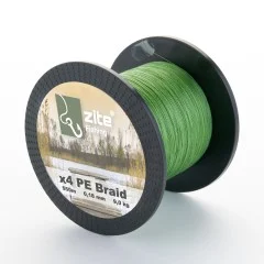 Angelschnur 4-Fach geflochten grün 0,18mm 550m Spule Zite Fishing - Vielseitig für jede Umgebung