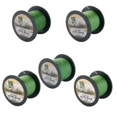 Angelschnur 4-Fach geflochten grün 0,18mm 550m Spule Zite Fishing - Breites Größenspektrum